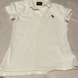Abercrombie women’s White Polo Shirt great for all occasions